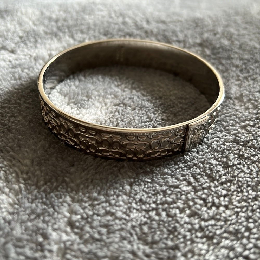 Coach signature bangle bracelet